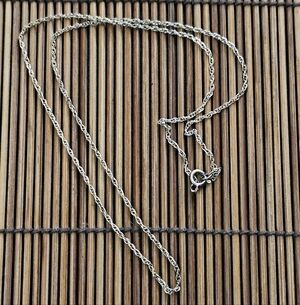 Sterling Silver Yellow Gold Chain Necklace (Vintage)
